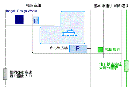イナガキデザインワークス 地図