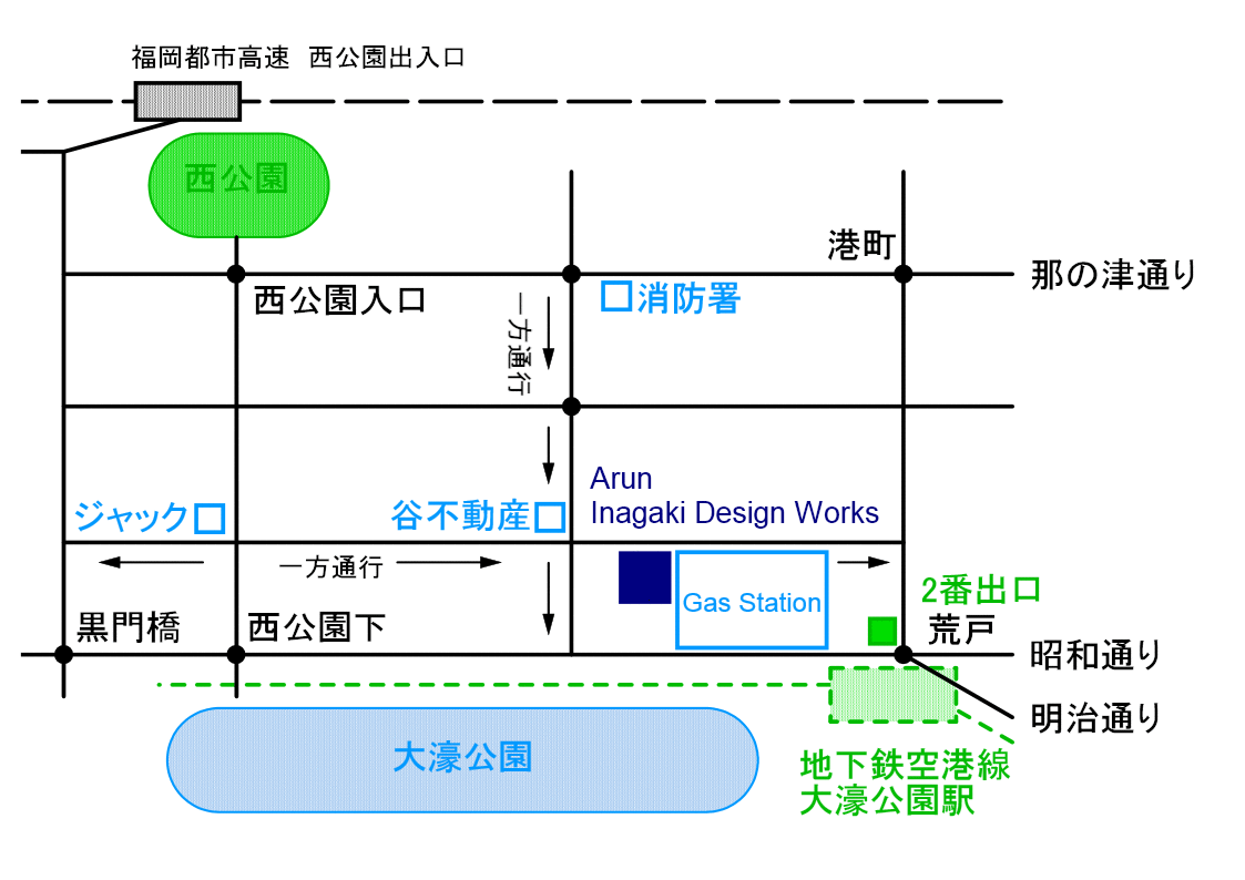 イナガキデザインワークス 地図