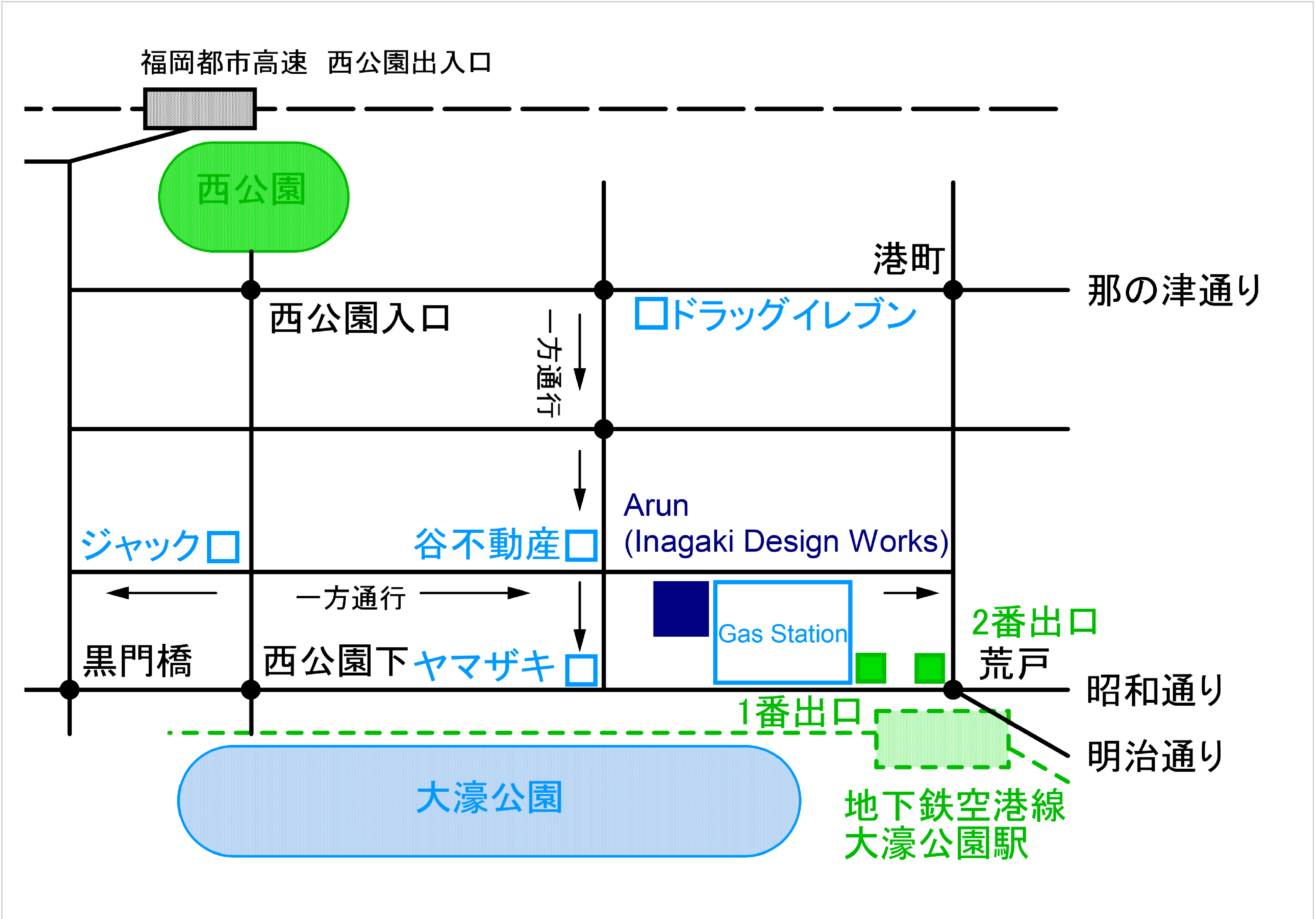 イナガキデザインワークス 地図