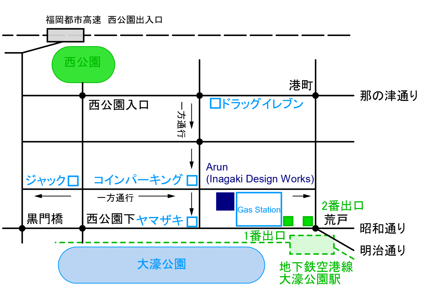 イナガキデザインワークス 地図