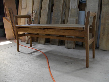 W1200xD400 オーク材 着色オイル仕上げ