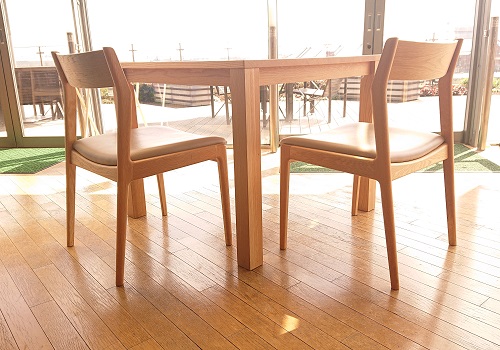 納品事例<br/>ホワイトオーク材 ウレタン仕上げ